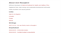 Desktop Screenshot of joninousiainen.info